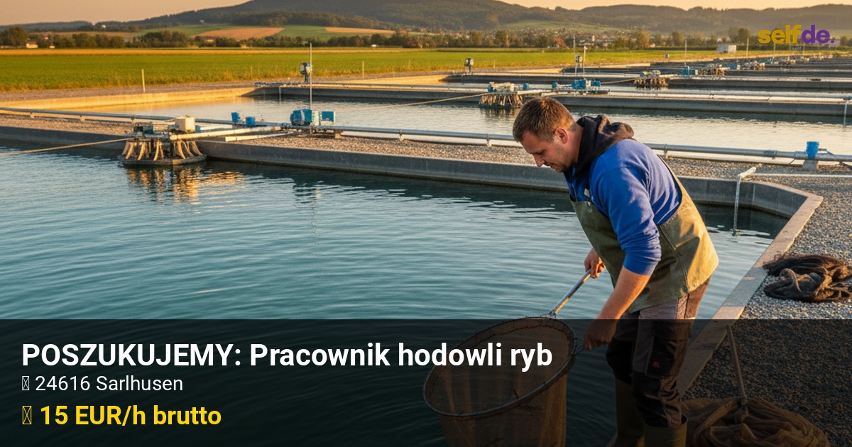Praca przy hodowli ryb w 24616 Sarlhusen