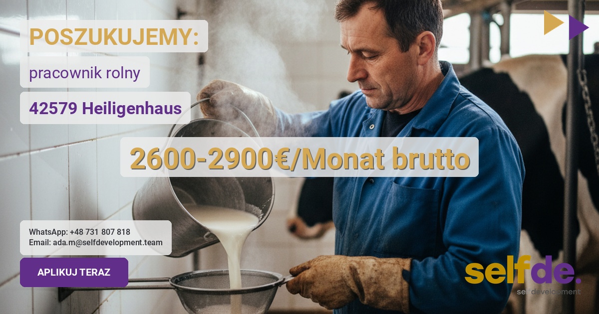 Praca jako pracownik rolny w 42579 Heiligenhaus